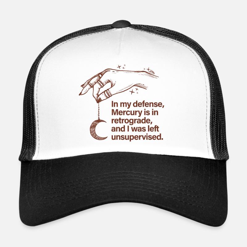 Mercury Retrograde - Trucker Cap - white/black
