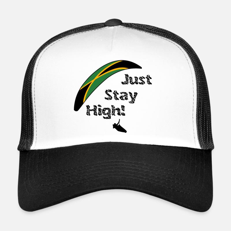 JustStayHigh - Trucker Cap - Weiß/Schwarz