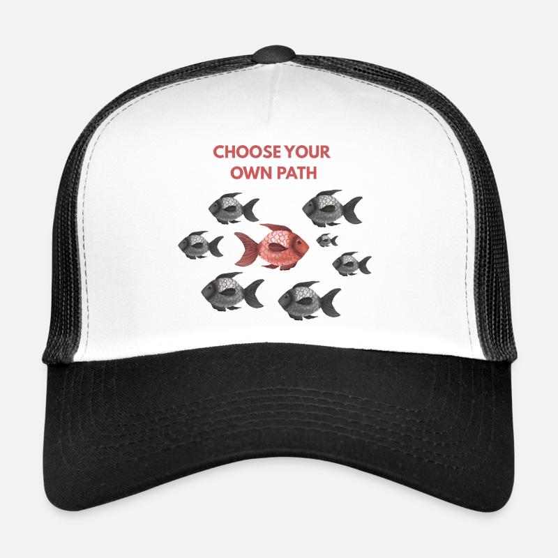 Choose your own path red fish Trucker Cap