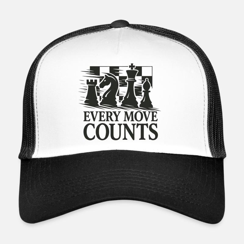 Œuvres d’art stratégiques d’échecs Casquette trucker 