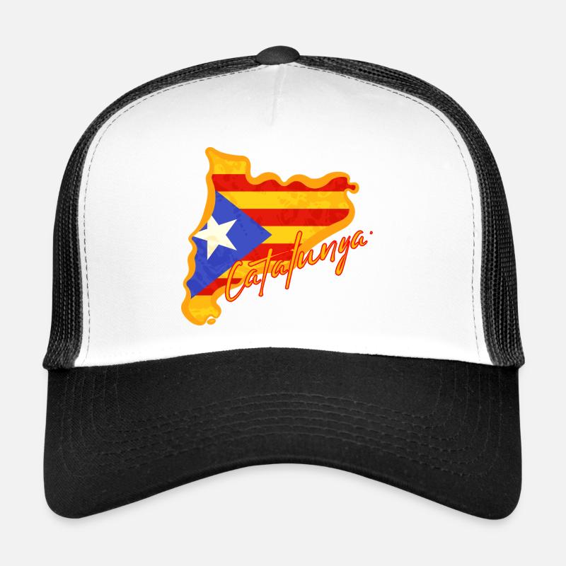 J'aime la Catalogne, carte de la Catalogne Casquette trucker 
