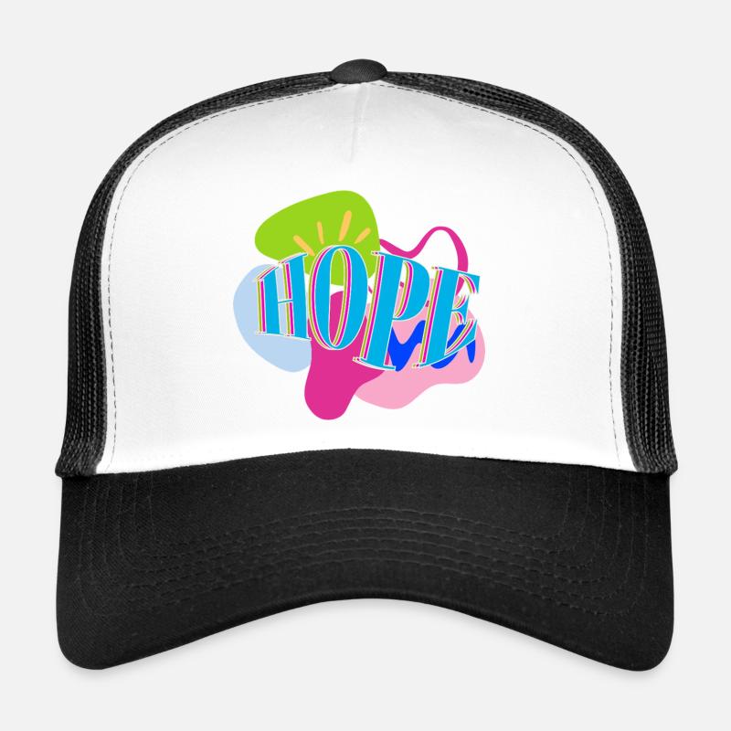 Lebendiges, Abstrakt Buntes HOPE Design  Trucker Cap
