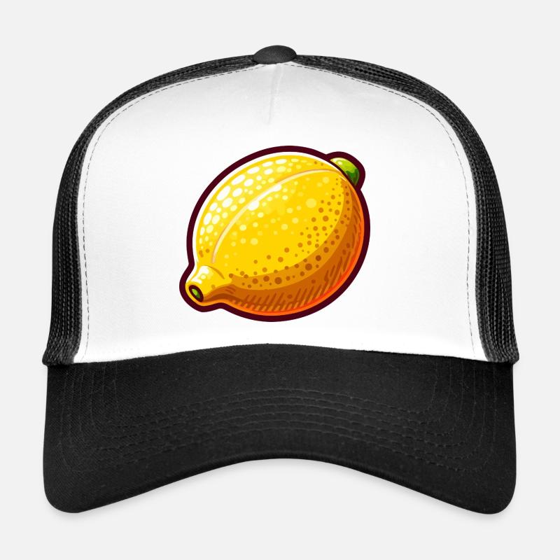 Zitrone Pop Art Gelb Trucker Cap