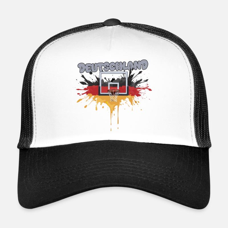 Deutschland Basketball Graffiti Design Trucker Cap