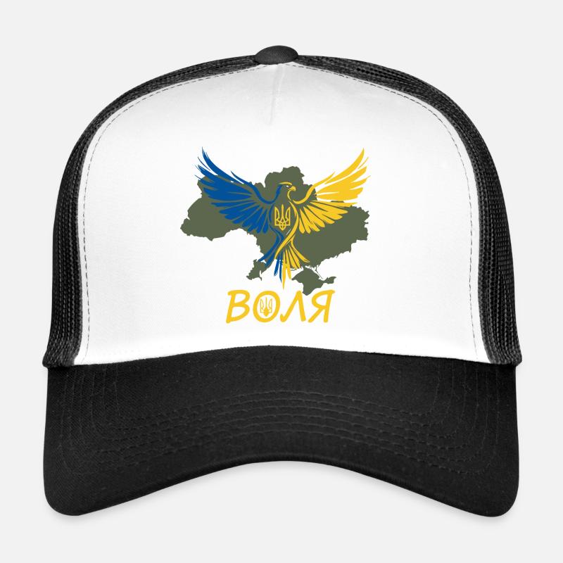 Aigle de Volya sur la carte de l’Ukraine Casquette trucker 