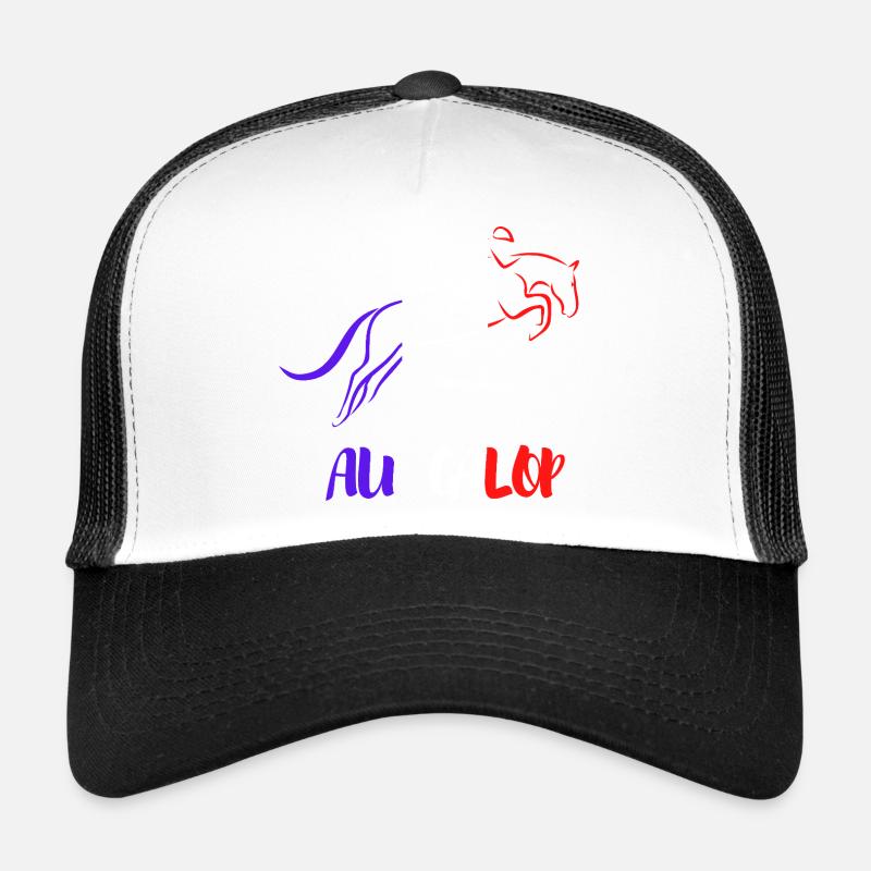 Auf der GALOP Blue White Red Trucker Cap
