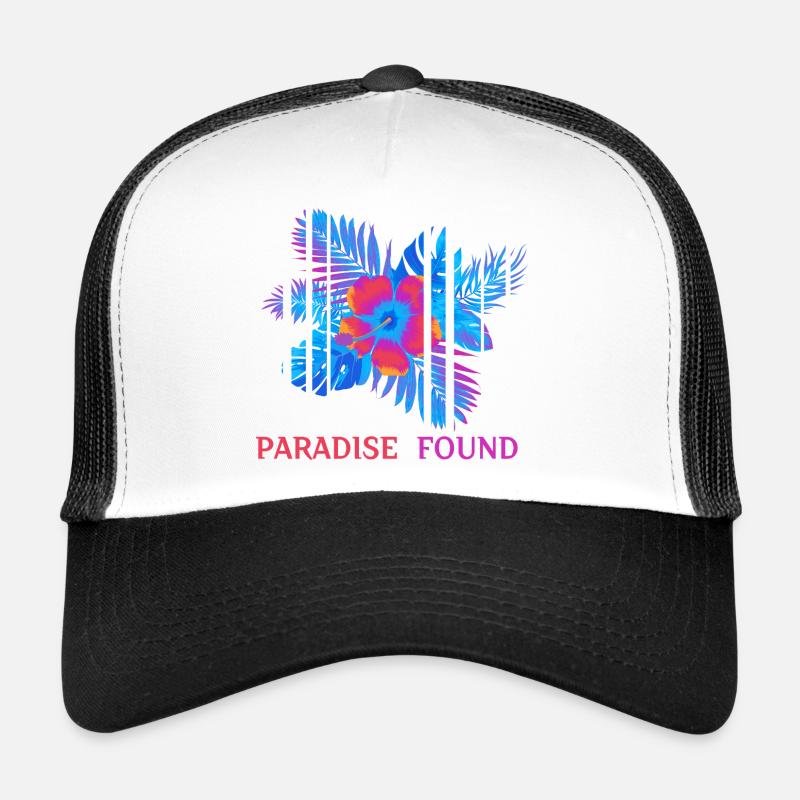 Hibiscus Néon Paradis Trouvé Casquette trucker 