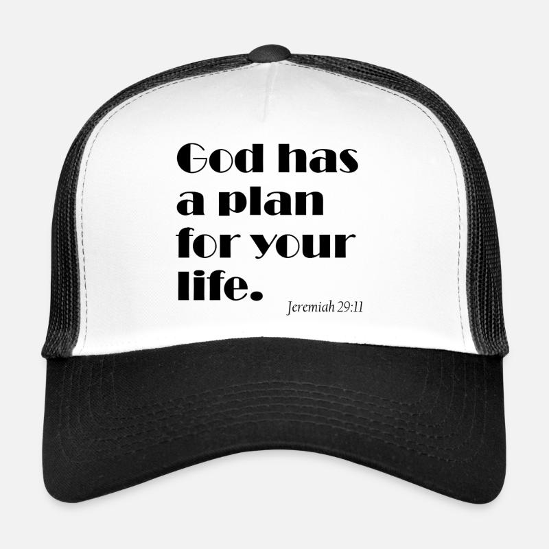 Dieu a un plan pour ta vie - Plan Gottes Casquette trucker 