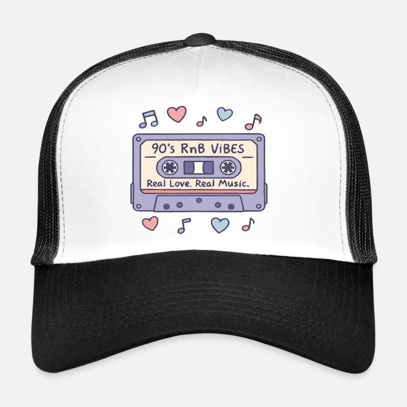 90s RnB Vibes Kassette – Retro Musik Nostalgie Trucker Cap