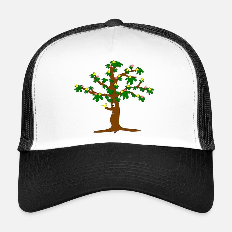 Arbre plein de fleurs Casquette trucker 