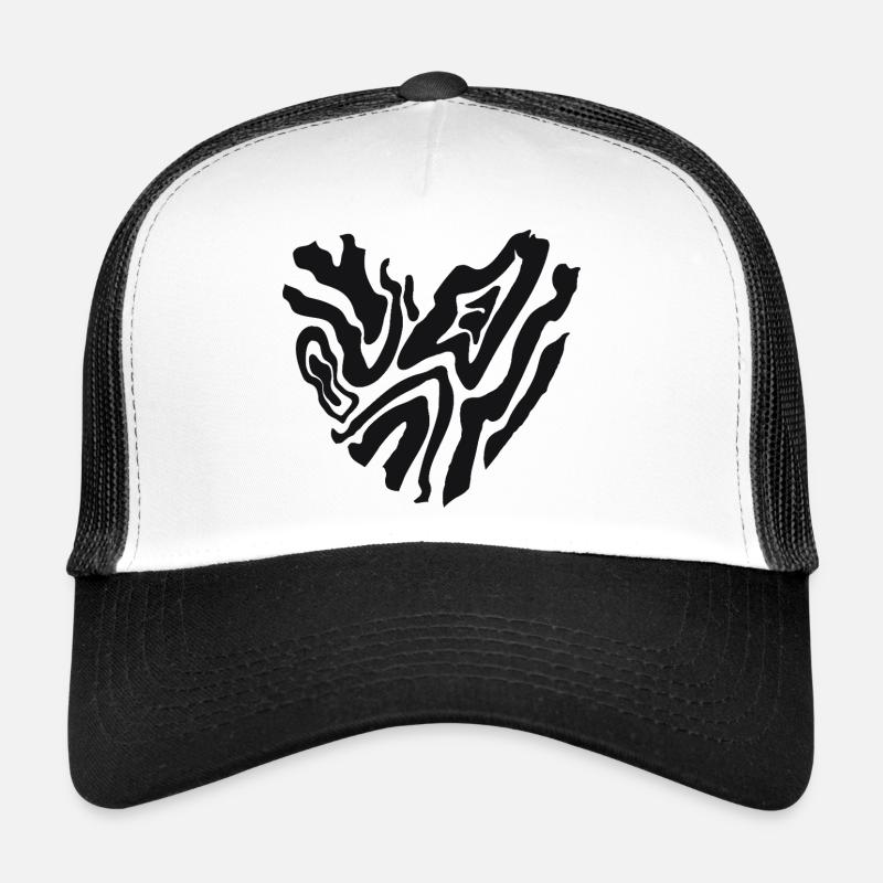 Heart Tigerheart - Trucker Cap - white/black