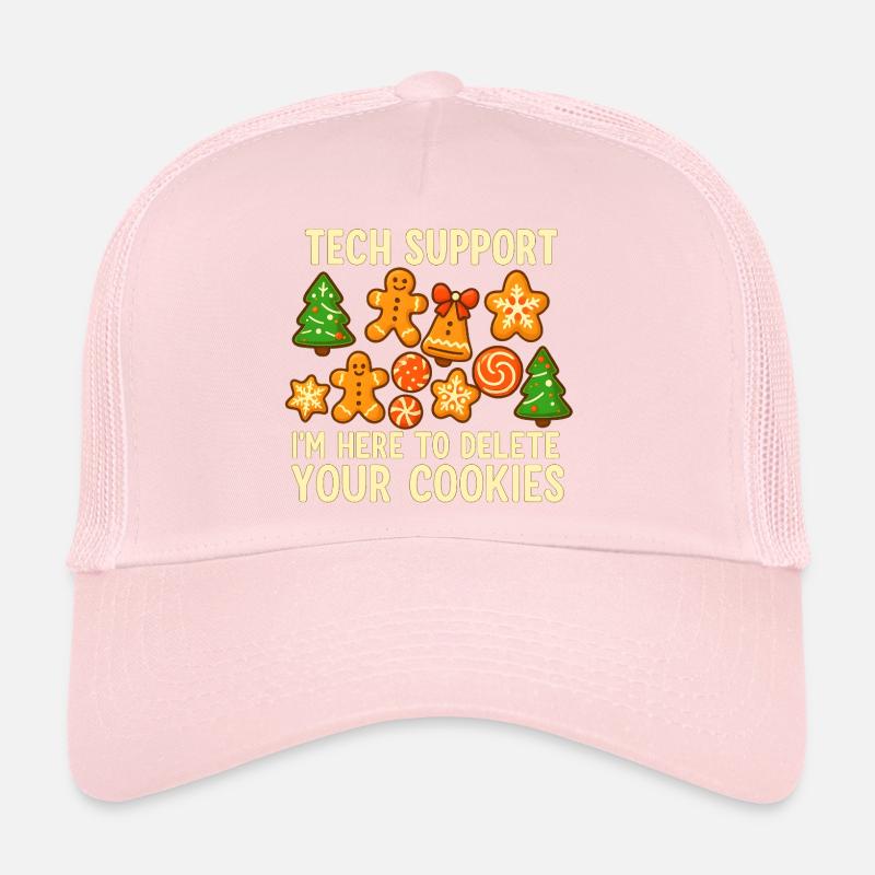 Support technique Cookie Noël Mème Casquette trucker 