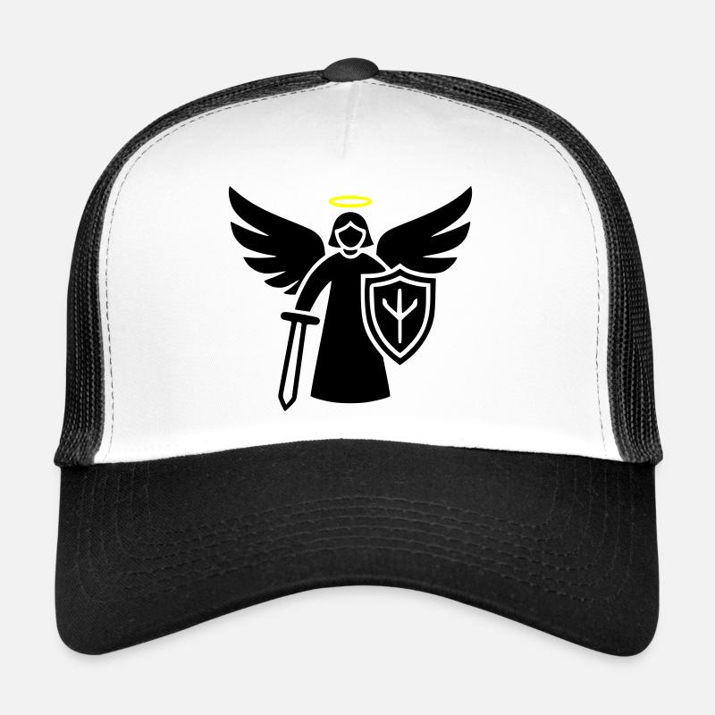 krieger engel piktogramm schild Trucker Cap