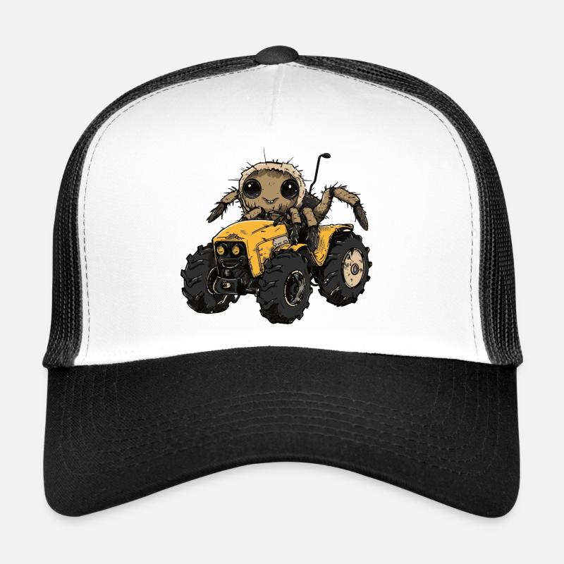 Tarantula Traktor Farmer - Trucker Cap - Weiß/Schwarz