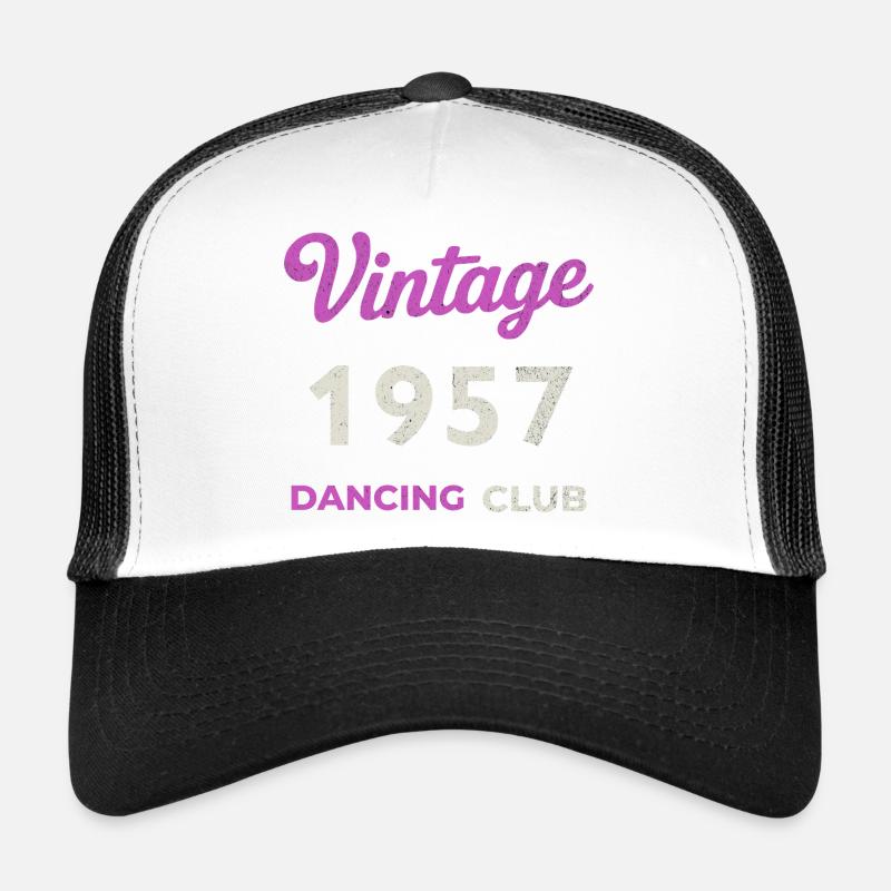 Vintage 1957 – Année de naissance rétro du Dancing Club Casquette trucker 