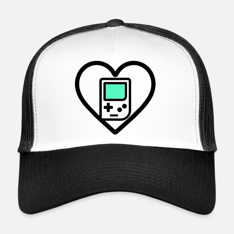 Retro Heart – Console portable rétro Casquette trucker 