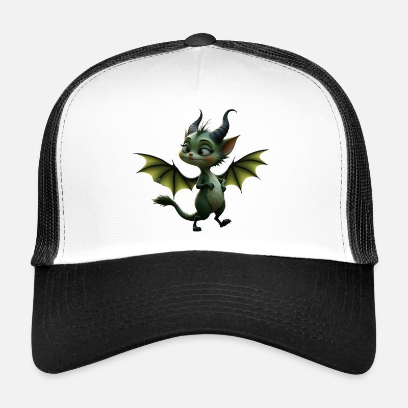 Dragon Vert Ailé Casquette trucker 
