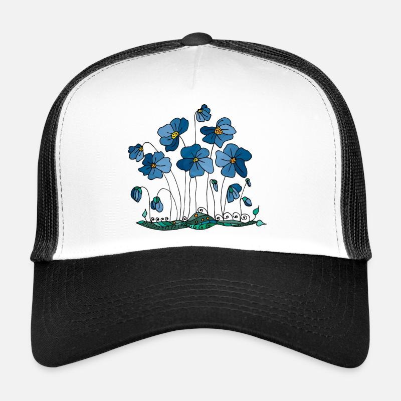 Fleur Casquette trucker 