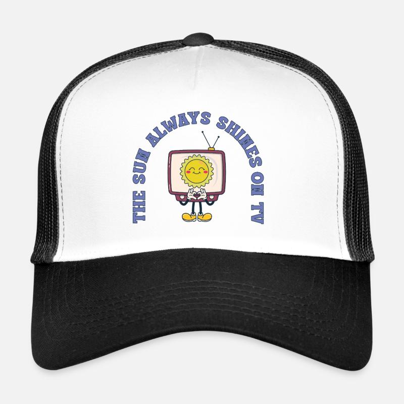 Le soleil brille toujours à la télévision Rétro Comic Casquette trucker 
