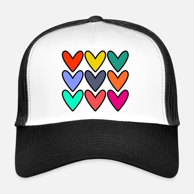 VALENTINSTAG. HERZ. ICH LIEBE DICH. ICH LIEBE DICH Trucker Cap