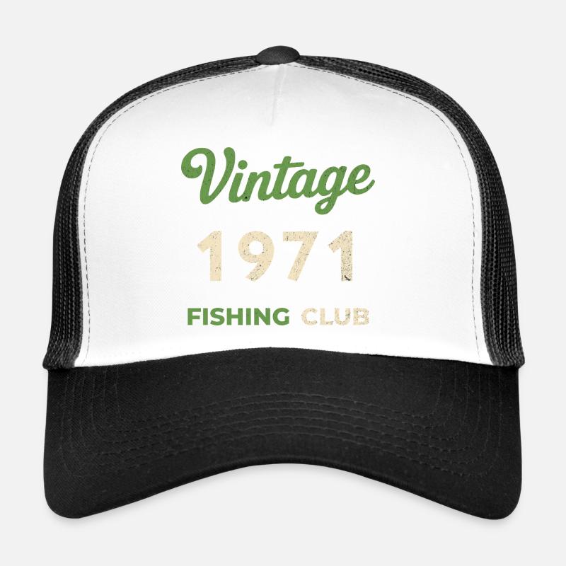Année de naissance rétro du club de pêche Casquette trucker 