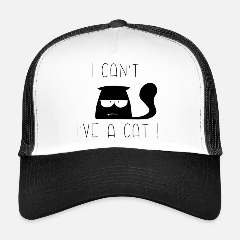 I can't, I've cat tired! - Trucker Cap - white/black