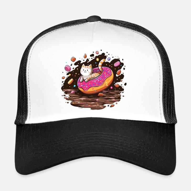 Cat donut with sprinkles Trucker Cap