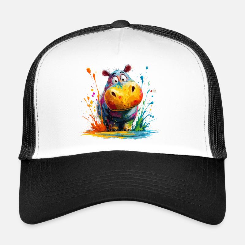 Bunter Hippo Splash Trucker Cap
