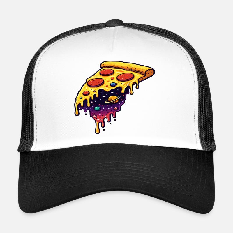 Cosmic pizza slice - Trucker Cap - white/black