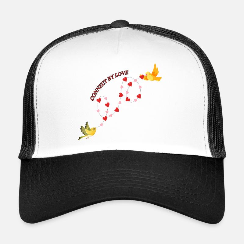 Connected by love - Trucker Cap - white/black