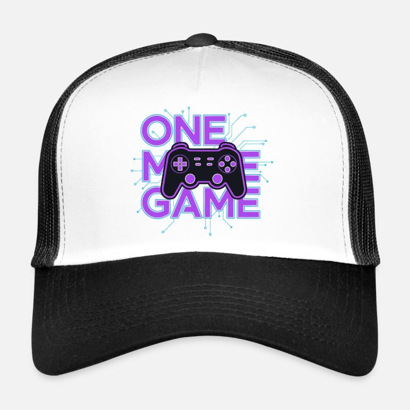 Ein Spielcontroller-Neon-Schaltkreis Trucker Cap