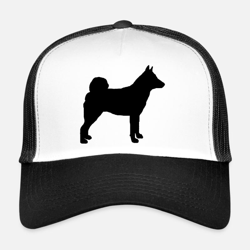 Norwegian Elkhound - Trucker Cap - white/black