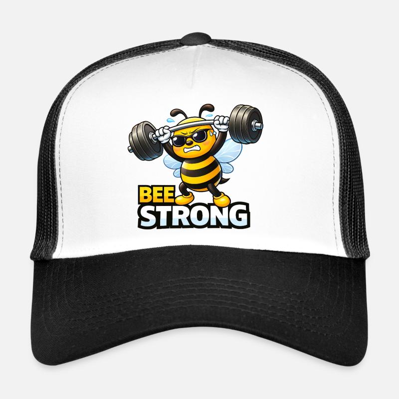 Bee Strong – Motivation pour la forme physique de Funny Bee Casquette trucker 