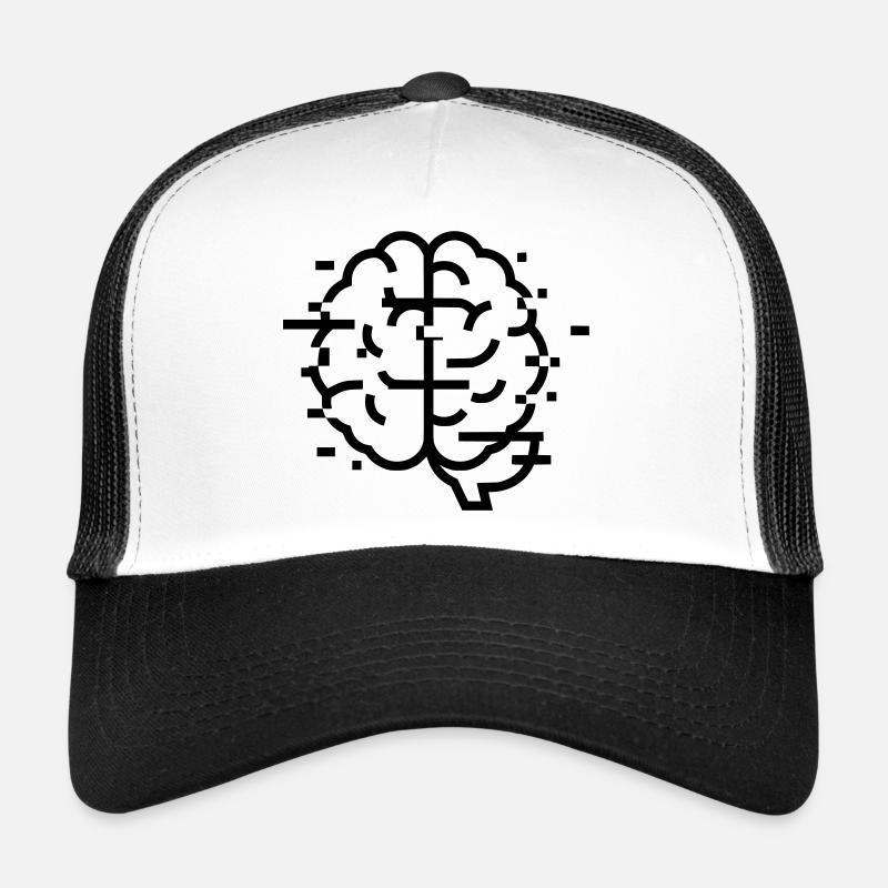 Brain Glitch Headache Trucker Cap