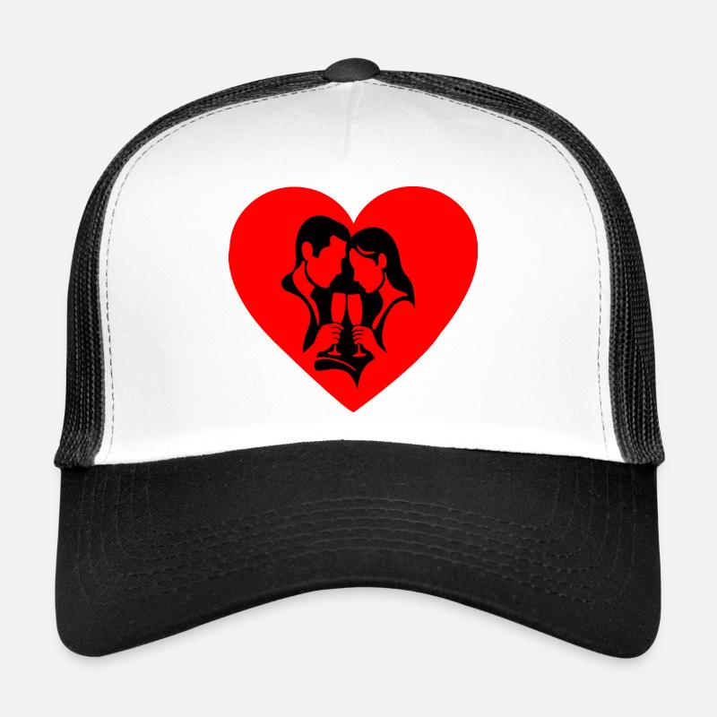 Valentine Silhouette Trucker Cap
