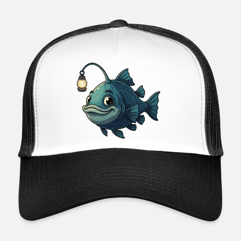 Leuchtfisch mit Laterne Trucker Cap