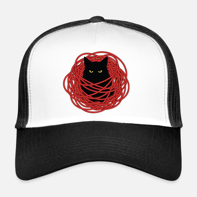 Cable Nest Cat Cables Humor Trucker Cap