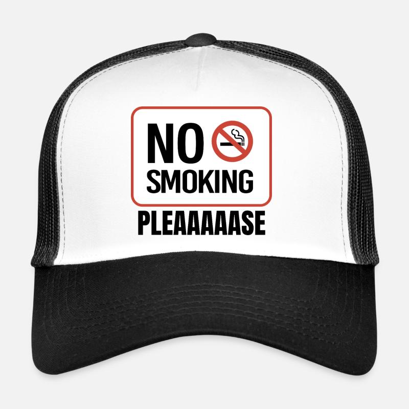 No Smoking Please, Message humoristique Casquette trucker 