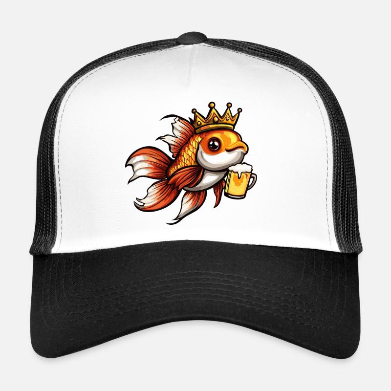 Roi de la bière Goldfish Casquette trucker 