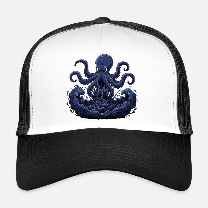 Oktopus Sturm aus Tiefe Trucker Cap