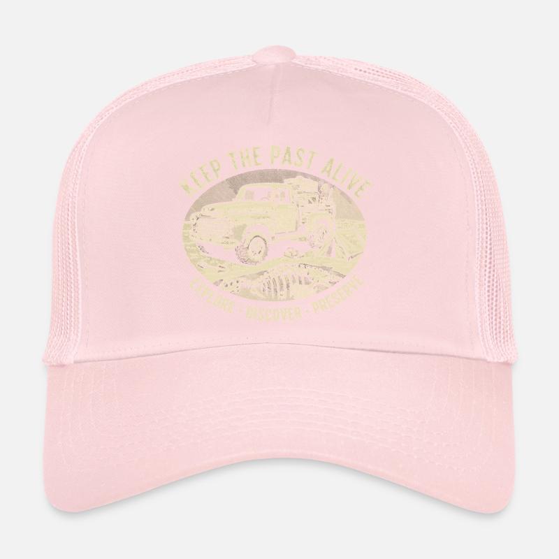 Oldtimer Truck Camping Erbe Trucker Cap