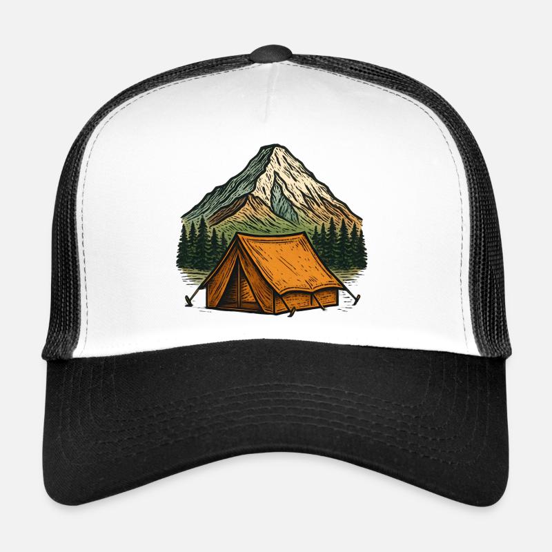 Bergzelt Abenteuer Landschaft Trucker Cap