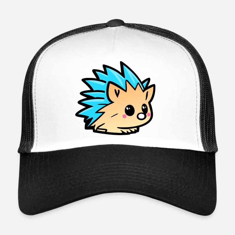 Dessin animé mignon de Kawaii Hedgehog Doodle Casquette trucker 