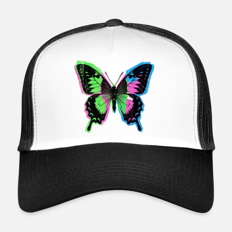 Retro Vintage Schmetterling Trucker Cap