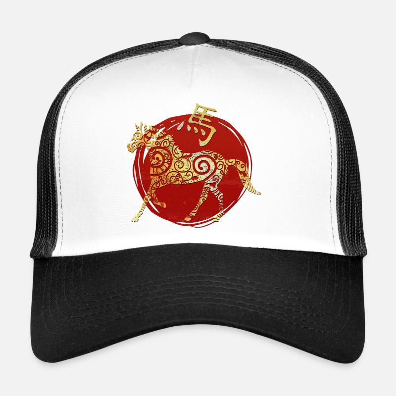 Horoscope du zodiaque chinois du cheval Casquette trucker 
