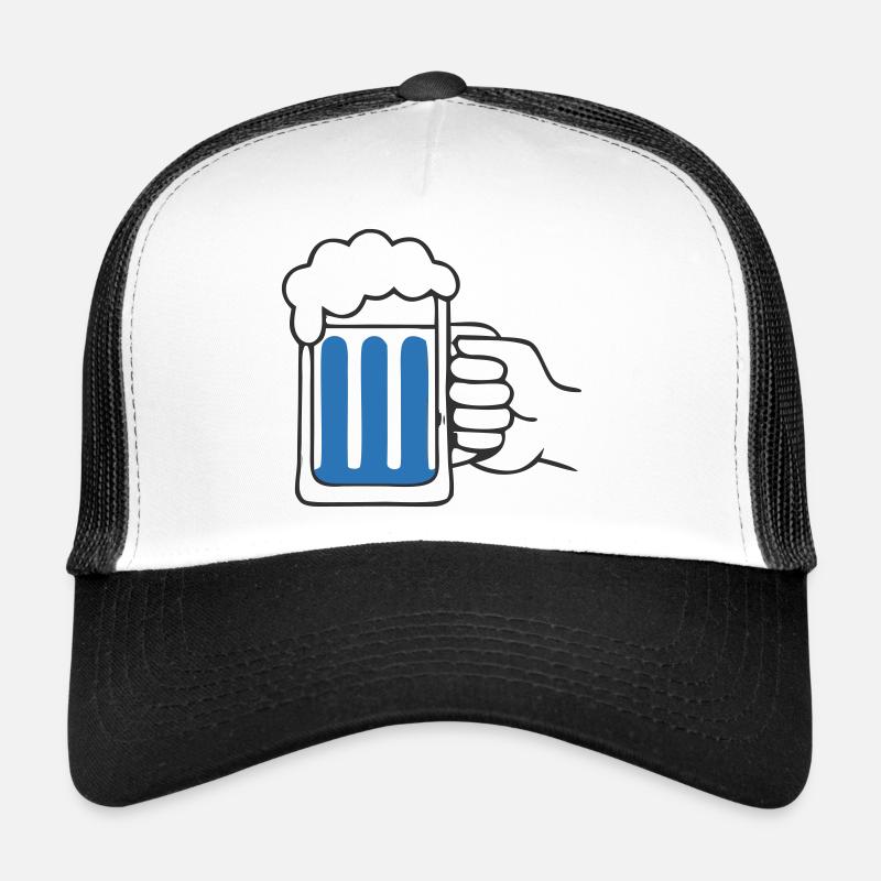 Hand hält Bierkrug Prost Trucker Cap