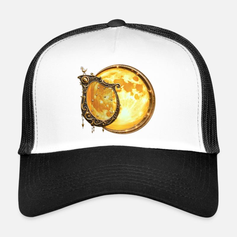 Goldene Mondharfe Trucker Cap