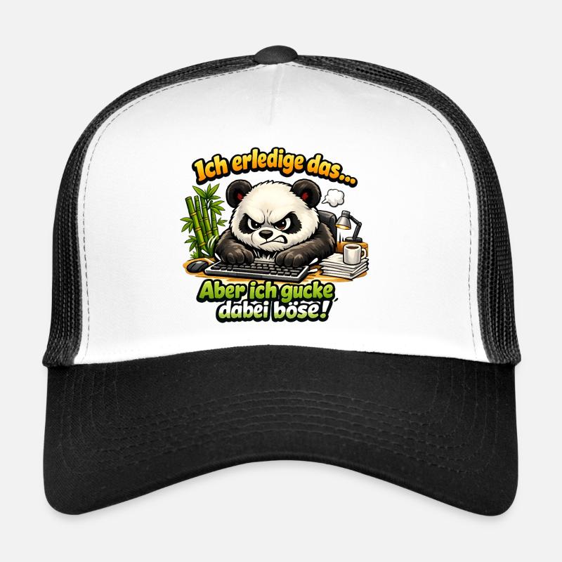 Ich mach das aber ich gucke dabei böse panda Trucker Cap