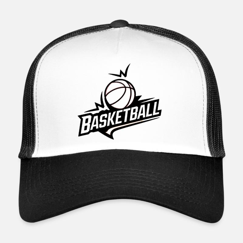 I can't I have backetball - Trucker Cap - white/black