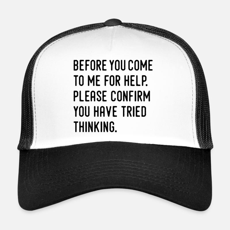 Humor - Trucker Cap - Weiß/Schwarz